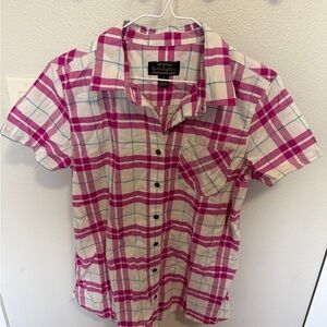 ❤️Pink Plaid Button Down Shirt